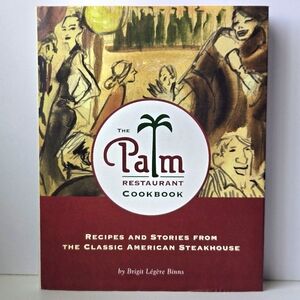 VTG Rare '03 SIGNED The Palm Restaurant Cookbook, Hardcover w Dust Jacket, EUC